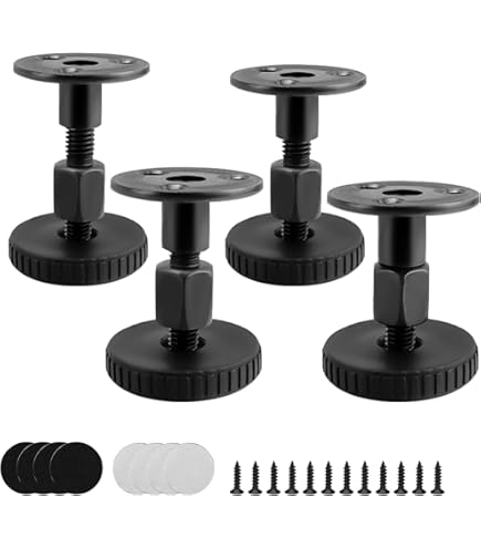 WJUAN 4 Pezzi Piedini Regolabili Piedini Letto Contenitore Con Portata
