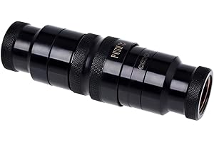 Alphacool 17370 Eiszapfen HF quick release connector kit G3/8 inner thread with reducing nipple G1/4 - deep black Water cooling Fittings