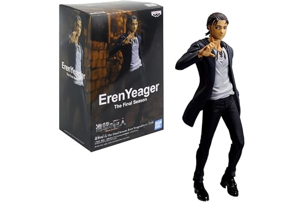 Bandai - Banpresto - L'Attaque des Titans - Eren Yeager Version Saison Finale - Figurine Collection Attack on Titan Shingeki no Kyojin - Figurine Eren Collector 17cm - Licence Officielle - BP19021P