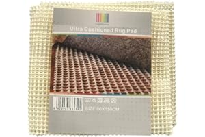 RUGS4HOME Rug Anti Slip Rug Gripper Underlay for Hard Floors stops rug from moving on tiles, wooden, laminate, vinyl flooring (120 x 170 cms)