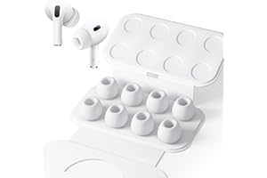 Seltureone 4 Pairs of Silicone Tips for Airpods Pro 2 / Airpods Pro with Noise Reduction Hole, Non-Slip Soft Silicone Airpods Pro Replacement Ear Inserts - Small