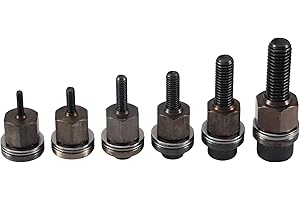 Kopinma 6Pcs Hand Rivet Nut Nuts Simple Installation Manual Riveter Rivnut Tool Accessory for Nuts M3 M5 M6 M8 M10