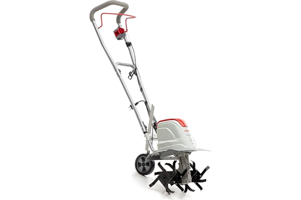 IKRA elektrisk jordfräs FEM 1500, flexibel med 3 bredder 17, 30 och 45 cm | Lösa upp jorden och förbereda såbädden, 1500 W, arbetsdjup 23 cm, bromsklo, transporthjul, hopfällbar