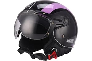 Sparco Męski czarny/fioletowy kask 501, rozmiar L