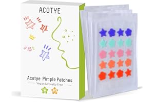 ACOTYE Pimple Patch 60 STÜCKE Stern Pickel Patch mit Niacinamid und Hyaluronsäure, feuchtigkeitsspendend, schnelle Heilung von Acne Patch und Behandlung von Acne Scars Remover (AC-XX-04, S)