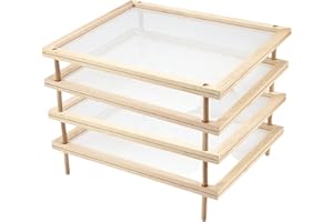 GENERISCH Piastra di essiccazione per pasta | Asciugatore per pasta | Legno | Impilabile per tagliatelle