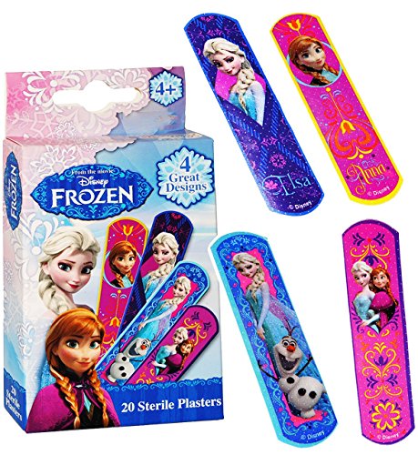 Preisvergleich Produktbild 100 tlg. Pflasterset - " Disney die Eiskönigin - Frozen " - wasserfeste Pflaster - bunt Kinderpflaster - völlig unverfroren Prinzessin Elsa Anna Arendelle - Olaf - für Kinder und Erwachsene / Trostpflaster - Mädchen Jungen - Prinzessinnen