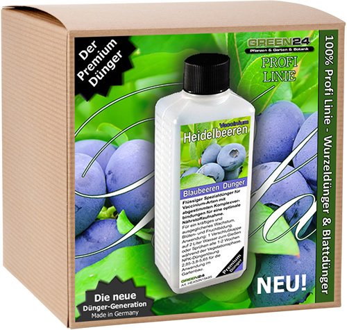 Heidelbeeren-Dünger HIGH-TECH Vaccinium NPK Düngemittel für Blaubeeren und Kulturheidelbeeren, Beet und Kübel Pflanzen düngen - 2