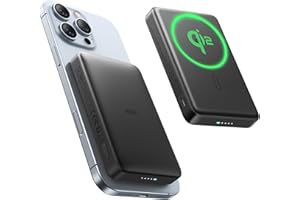 ESR Power Bank MagSafe z certyfikatem QI2, pojemność 10 000 mAh przy 15 W, szybkie ładowanie, wyświetlacz LED, ultrakompaktowa przenośna ładowarka, kabel USB-C do iPhone'a 17/16/15/14/13/12, Google