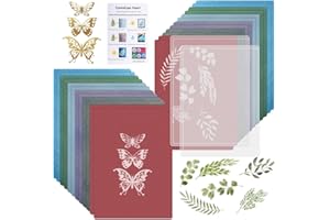 Bieiyhe 24 Stück Cyanotypie Papier,Sonnendruckpapier A5 Hochempfindliches,Solar Fotopapier,Sun Art Paper,Naturdruckpapier,Solar Zeichnungspapier,Photosensitive Paper für Diy Bastelarbeiten