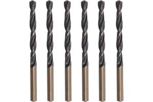 Misuyue 6pcs Foret Metal Hélicoïdaux, 4.2mm HSS Forets Meche Metal Professional pour Cuivre Fer Inox Alliage Aluminium Bois