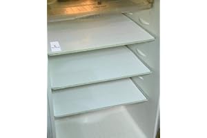 Kuber Industries PVC 6 Piece Refrigerator Drawer Mat Set - White (KI0062694), Polyvinyl Chloride