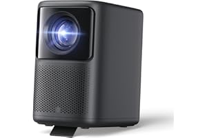 Dangbei Mini Proiettore, 400 lumen ISO, Proiettore Portatile Nativo 1080P, Full HD, Altoparlante da 12 W, Dolby Audio, Proiettore Domestico con WiFi 5G e Bluetooth 5.0, Autofocus (N2 Grigio)