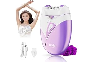 QEWEUUIE Face Epilator for Women, Facial Epilator Electric for Face Hair Remover, Cordless Epilators with LED Light for Women Face Body Armpit Bikini Leg Hair Removal