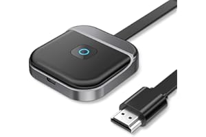 OLKIEQZ Wireless HDMI Adapter, 1080P Miracast Wireless HDMI Dongle, Dualband 5GHz/2.4GHz Wireless HDMI Display Adapter Kompatibel mit iPhone/iPad/Laptop/iOS/Android/Windows, Unterstützt Miracast/DLNA/Airplay