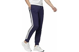 VEQUÈ Pantaloni Tuta Bande Uomo Estivi Pantalone Sportivo Slim Cotone Leggero Jogger con Strisce Laterali