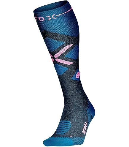 FALKE Dames Skisokken SK Energizing Wool W Kh wol functioneel materiaal met compressie 1 paar, Zwart Black-Neon Red 3178, 35-38