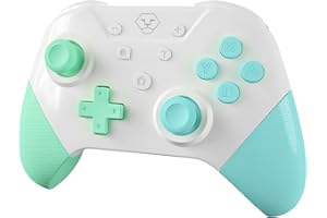 Switch Controller, AOLION Wireless Switch Pro Controller für N-switch/Switch Lite/ Switch OLED mit eingebautem 620mAh Akku, unterstützt Gyro Axis, Turbo, NFC Amibo Funktion und Dual Vibration