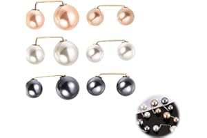 Heanvmyss Agujas de Broche de Perlas,6 Piezas Broches para Ropa Mujer,Alfileres de Seguridad,Imperdibles de Perlas Artificiales para Pantalones,Vestidos,Bufandas(3 Colores)
