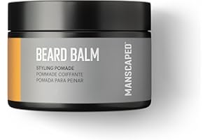 ‎MANSCAPED REFINING THE GENTLEMAN MANSCAPED® Beard Balm, Styling Pomade with Shea Butter, Coconut Oil & Beeswax Moisturizes, Softens, Strengthens & Shines Beards, Mustaches & Facial Hair, (57 g)