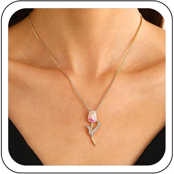 Collana In Argento 925 Con Ciondolo Cuore E Luna - Per Donne E Ragazze - Foto 7