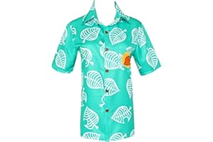Fanstyle Animal Crossing Tom Shirt Cosplay Costume à Manches Courtes boutonné
