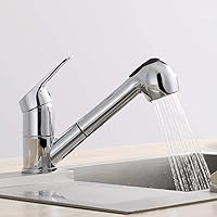 CECIPA Küchenarmatur mit Ausziehbarer Handbrause, 360°Drehbarer Wasserhahn Küche Armatur, 2 Funktionen mit Warmem und…