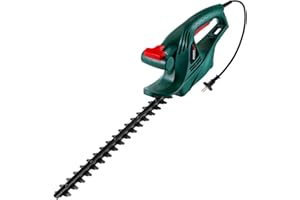 POSENPRO Elektryczne nożyce do żywopłotu 450 W, elektryczne nożyce do żywopłotu 230-240 V, długość ostrza 450 mm, rozstaw zębów 16 mm, ergonomiczny uchwyt ochrona przed wstrząsami