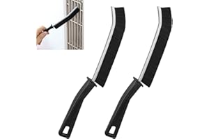 QIANFENSHI 2 Piezas Cepillo Limpieza Hogar,Cepillo de Limpieza,Cepillo Juntas Limpieza Hogar,Cepillo Limpieza Baño,Cepillo para Limpiar Juntas,Cepillo Limpia Juntas,Negro (Edición Mejorada)