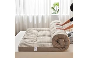 YOUGANG Materasso futon giapponese, materasso pieghevole, tatami, portatile, facile da riporre, tessuto traspirante per divano (caffè, 150 x 200 cm)