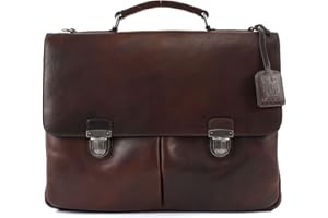 Leonhard Heyden Roma Aktentasche Leder 41 cm Laptopfach
