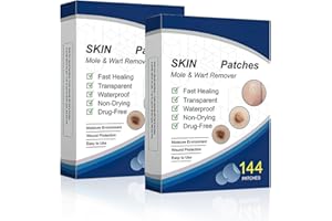 EIHI 288 parches para verrugas, parches para verrugas, fórmula suave, tratamiento efectivo, natural, parches para verrugas faciales y corporales, tratamiento indoloro y efectivo