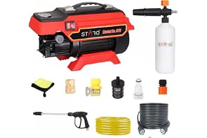 STARQ ST5 | 250 Bar 2500W | Heavy Duty High Pressure Washer for Car, Bike, Home | 1Ltr Professional Snow Foam Lance | Red