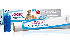 Logic Oral Hygiene Gel For Dogs & Cats, Cat Toothbrush And Paste, Logic Toothpaste For Dogs 70g