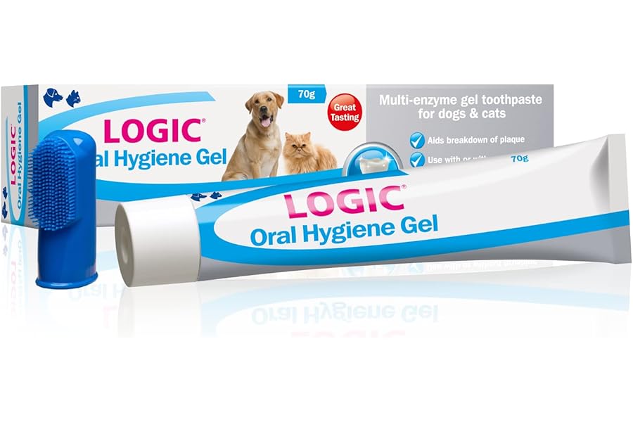 Logic Oral Hygiene Gel For Dogs & Cats, Cat Toothbrush And Paste, Logic Toothpaste For Dogs 70g
