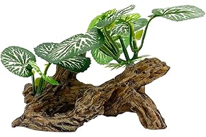 SMOOTHEDO-PETS Plantes décoratives pour aquarium - Betta - Feuilles de soie douce - Petite taille - Plastique - Plantes artificielles - Poisson rouge - Cachette de poisson - Aquarium à serpent/reptiles (B)