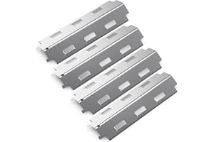 Gardenz 98531 Flavorizer Bar, 37CM Ricambio Universali per Griglia Charbroil, Piastra Riscaldante in Acciaio Inox per Campingaz, Char-Broil Modelli di Griglie (4 Pezzi)