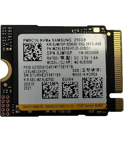 KIOXIA SSD 256 GB M.2 2230 30mm NVMe PCIe 4.0 Gen 4 x 4 BG5 (OEM