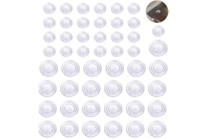 Favengo 50 pièces Table Plateau Verre en Caoutchouc Anti Dérapant Dash Tapis Clair, Pare-Chocs de Dessus de Table en Verre Transparent, Coussin d'espacement de Dessus de Table en Verre