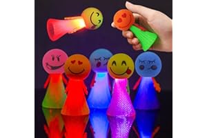 Wishstar 12PC LED Feder Leucht Springendes Spielzeug, LED Leuchtspielzeug Kinder, mitgebsel kindergeburtstag, LED Jumping Leuchtspielzeug Kinder, Weihnachten Gastgeschenke für 3-15 Jährige