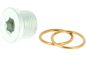 XLTECH XL Tech 300077 Bouchon de vidange M22 x 150 N°77 + 2 joints métalloplastiques, diamètre 22mm, pour carter d'huile