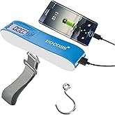 Docoss Portable Luggage Weighing Scale with 2600mAh Power Bank - 50kg Capacity Digital Weight Machine with Wide LCD Display f
