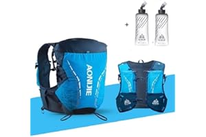 AONIJIER Hydration Pack Rucksack 18L Backpack Outdoor, Running,Cycling Bicycle Bike/Hiking Climbing Pouch With 2pcs 420ml Water Bottle Men Women