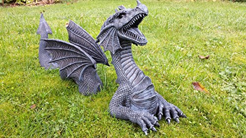 Großer 3 teiliger Drache Dragon Figur - 5