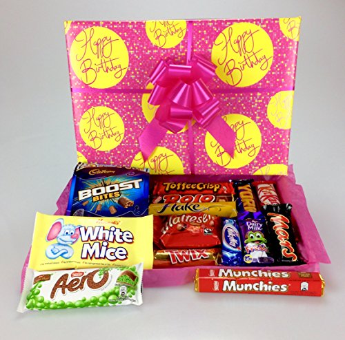 "Happy Birthday to You "Large Chocolate Hamper - His or Hers Unique Wrapped Gift Box Cadbury- Nestle 16, 18,21, 30, 40, 50, 60 etc....