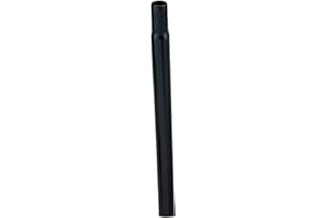 ONOGAL Tige de selle universelle pour vélo en acier laqué Noir 25 x 360 mm 3132
