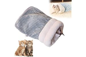 EZOULUOBA Katzenschlafsack,Gehanico Cat Sleeping Bag,Katzenschlafsack Katzenhöhle,Cat Winter Sleeping Bag,Blanket Ultra Soft Cotton Fabric