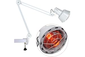 Futchoy 275W Infrarot Lampen Wärmelampe Strahler Massagelampe Rotlicht Lampe Hyperthermie Infrarot Therapielampe Wärmestrahler Rotlicht Lampe Bestrahlungfür die Schmerzlinderung bei Hautpflege