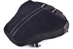 Auzkong Asiento de Moto, Confort Cojin Moto, Asientos Moto Universal Motocicleta Asiento Cojin Aire Asiento para Moto Aire Cojín Asiento para Yama-ha Ducati Aprilia Suzuki 36,8 x 34,3CM