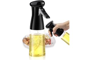 TIGERKINWIT Oil Sprayer Dispenser,Olive Oil Sprayer 7 oz / 210 ml Vinegar Sprayer,Dressing Spray Oil Spray Bottle, for Kitchen, Cooking, BBQ, Baking, Grilling, Roasting, Salad